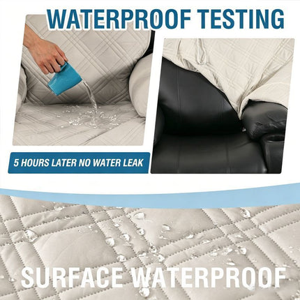 Electric Recliner Sofa Cover (Smoky Cyan)