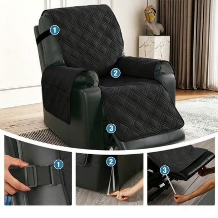 Electric Recliner Sofa Cover (French Grey)