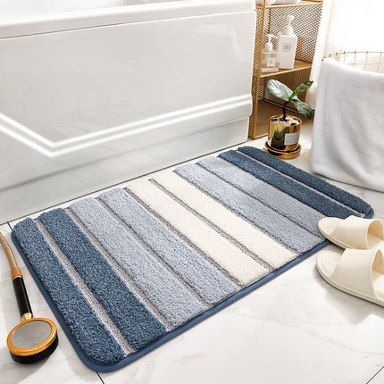 Non-slip Water Absorbent Bath Mat Peacock Blue