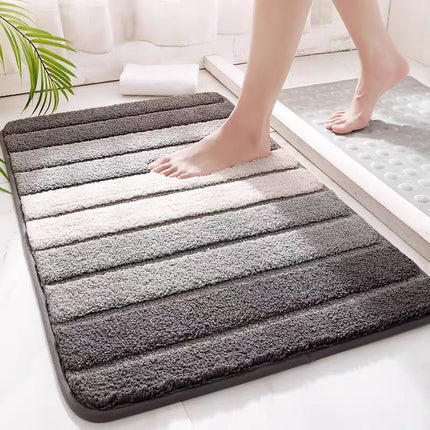 Non-slip Water Absorbent Bath Mat Grey