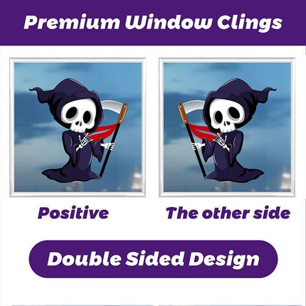 2Sets W10 Halloween Static Window Stickers (9 Sheets Per Set)