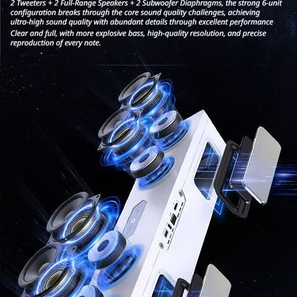 X9 Star Computer Speaker,White