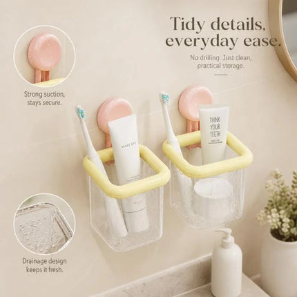 2pcs Wall-Mounted Storage Box (Mango Yellow)