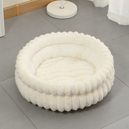 Notch Version Round Bed - Grey, Size L: 60×60×15cm