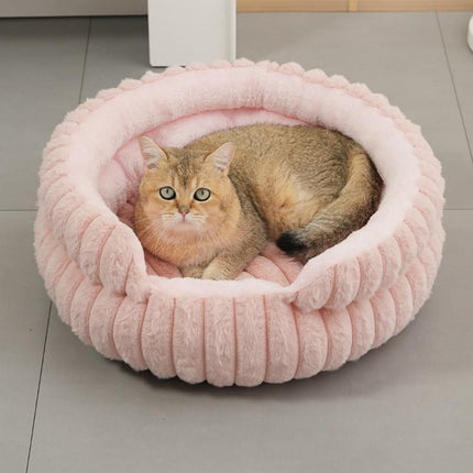 Notch Version Round Bed - Grey, Size L: 60×60×15cm