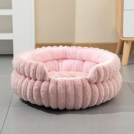 Notch Version Round Bed - Pink, Size S: 40×40×15cm