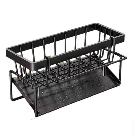 Tall Tilted Dish Drying Rack Black 03