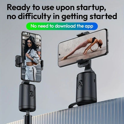 Mobile Cloud Auto-Tracking Smart Magic Stabilizer - AI Facial Recognition Desktop Phone Holder for Live Streaming