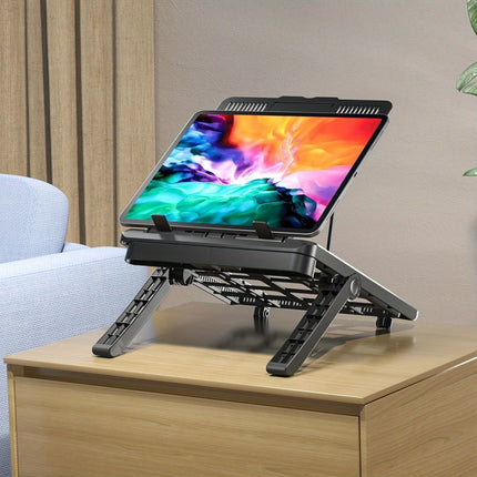Multifunctional Laptop Stand: Portable and Foldable, 7-Level Height Adjustment, Efficient Heat Dissipation, Stable Load-Bearing