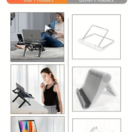 Multifunctional Laptop Stand: Portable and Foldable, 7-Level Height Adjustment, Efficient Heat Dissipation, Stable Load-Bearing