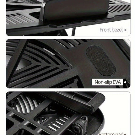 Multifunctional Laptop Stand: Portable and Foldable, 7-Level Height Adjustment, Efficient Heat Dissipation, Stable Load-Bearing