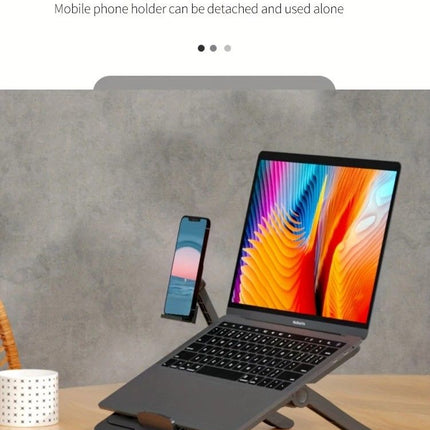 Multifunctional Laptop Stand: Portable and Foldable, 7-Level Height Adjustment, Efficient Heat Dissipation, Stable Load-Bearing