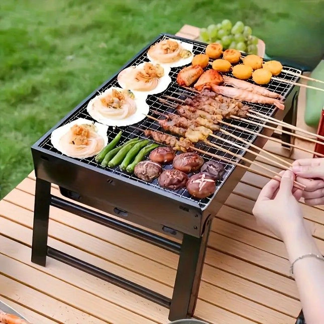 Portable Folding Grill 4-Step Assembly Light & Portable Sturdy Design Enjoy Outdoor Grilling Anytime