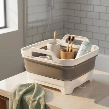 Portable Folding Sink: Space-Saving Storage, Multi-Use for Kitchen, Balcony, and Outdoors