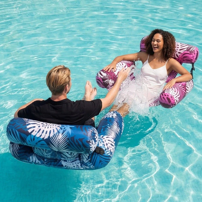Water Floating Lounge Chair Floating Pillow Design Stable Sitting and Lying Durable Oxford Fabric Pool and – product detail
