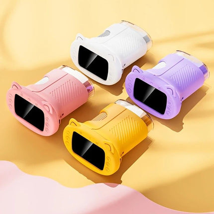 Children's 1000X Digital Microscope 2.4 Inch IPS Screen Portable Mini LED Microscope with Photo Video and PC Connection Science Educational Toy.PINK
