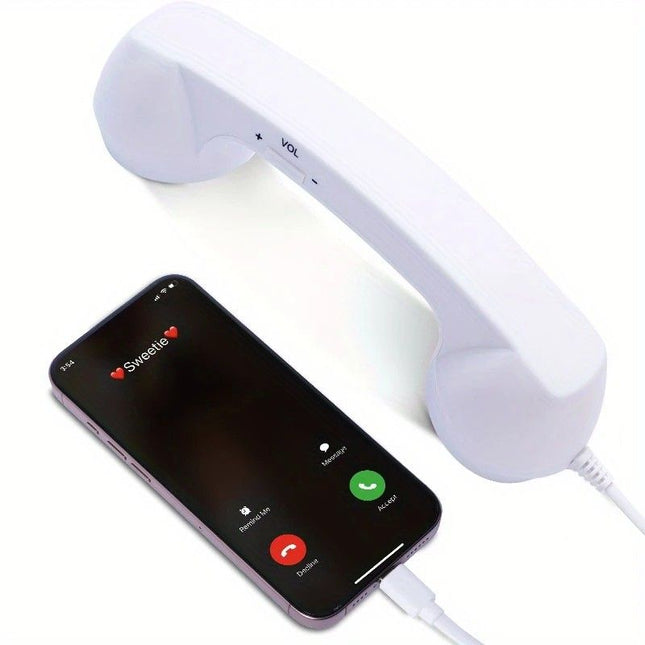 Retro mobile phone handset Type-C plug-and-play compatible with iPhone and Android anti-radiation for