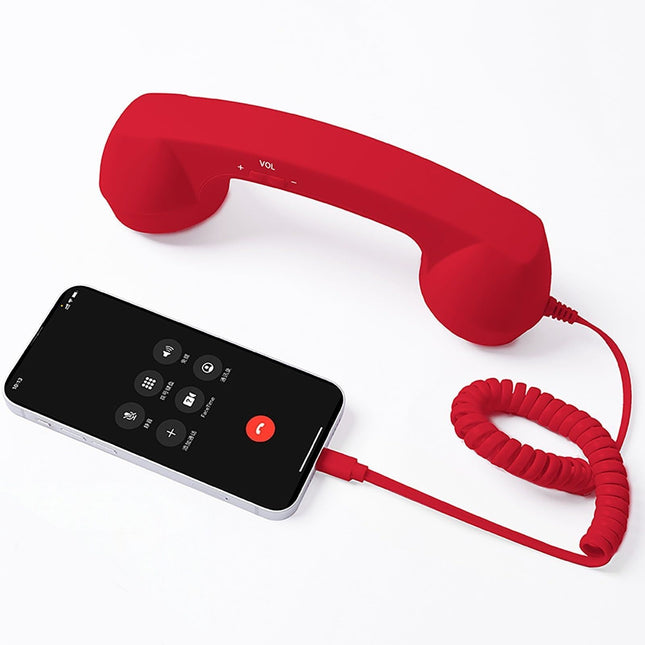 Retro mobile phone handset Type-C plug-and-play compatible with iPhone and Android anti-radiation for