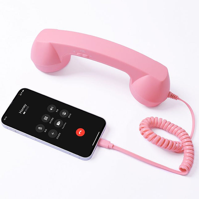 Retro mobile phone handset Type-C plug-and-play compatible with iPhone and Android anti-radiation for