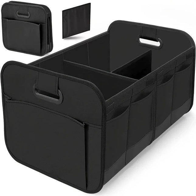 1 Car Trunk Organizer Automotive Storage Reinforced Handle Foldable Multi-Compartment Car Organizer