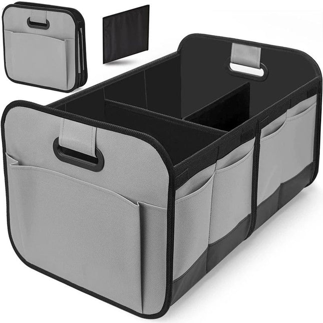 1 Car Trunk Organizer Automotive Storage Reinforced Handle Foldable Multi-Compartment Car Organizer