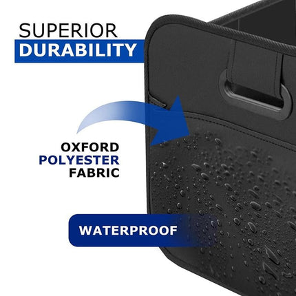1 Car Trunk Organizer, Automotive Storage, Reinforced Handle, Foldable Multi-Compartment Car Organizer, 600D Oxford Fabric, Suitable for Any Car, SUV, Minivan, Vehicle Storage.GREEN