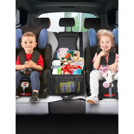 Car Multi-Compartment Organizer: Non-Slip & Spacious, 4-Section Storage for a Tidy Interior