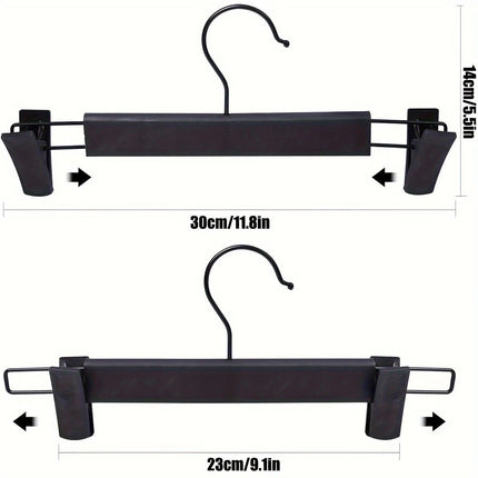 30-Pack Multi-Purpose Adjustable Pant Hangers: Thickened Non-Slip Clips, 360° Rotating Hook, Adjustable Width, Suitable for Organizing and Drying Various Clothes, Towels, and More.