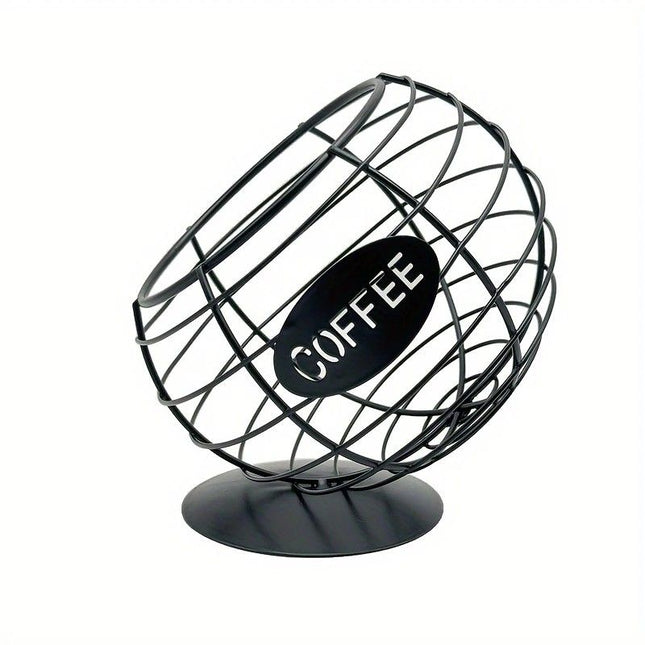 1pc Unique Coffee Capsule Basket Iron Coffee Pod Holder with Slanted Design for Home Bar and Cafe Display – product detail
