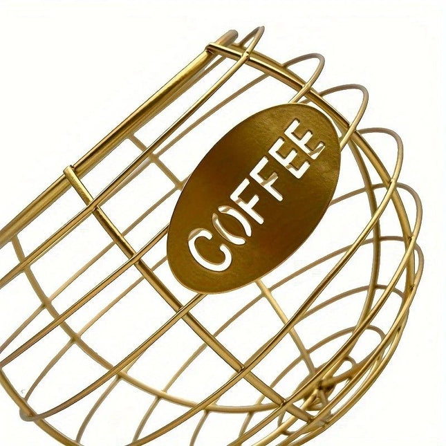 1pc Unique Coffee Capsule Basket Iron Coffee Pod Holder with Slanted Design for Home Bar and Cafe – product detail