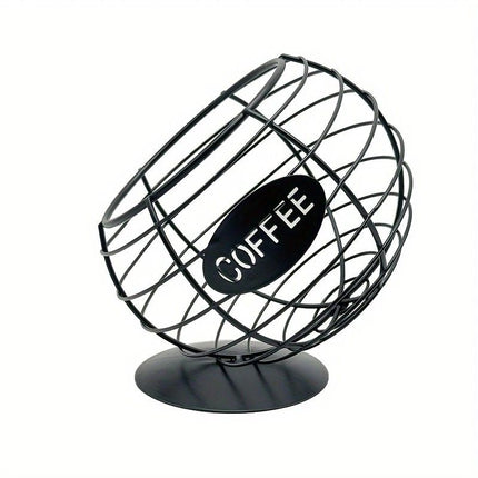 1pc Unique Coffee Capsule Basket Iron Coffee Pod Holder with Slanted Design for Home Bar and Cafe Display.golden
