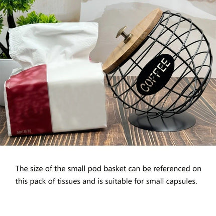 1pc Unique Coffee Capsule Basket Iron Coffee Pod Holder with Slanted Design for Home Bar and Cafe Display.golden