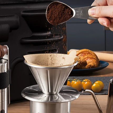 6-Piece Pour Over Coffee Set, Coffee Machine Gift Box, Pour Over Coffee Kettle, Coffee Cup, Coffee Bean Grinder Set.WHITE