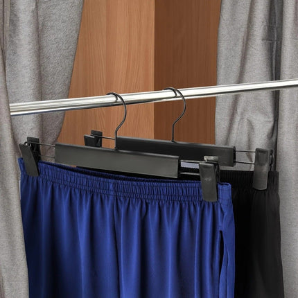 10-Pack Multi-Purpose Adjustable Pant Hangers: Thickened Non-Slip Clips, 360° Rotating Hook, Adjustable Width, Suitable for Organizing and Drying Various Clothes, Towels, and More.