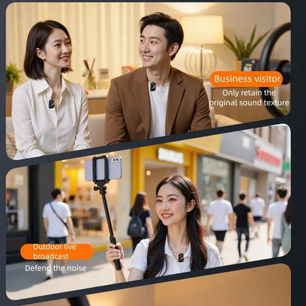2.4G Wireless Lavalier Microphone: Multi - person, Full - scenario Audio, 25m HD Noise - reduction