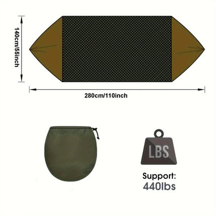 Sun-Protection Outdoor Hammock｜2-in-1 Detachable Mosquito Net, Portable Camping Essential。orange