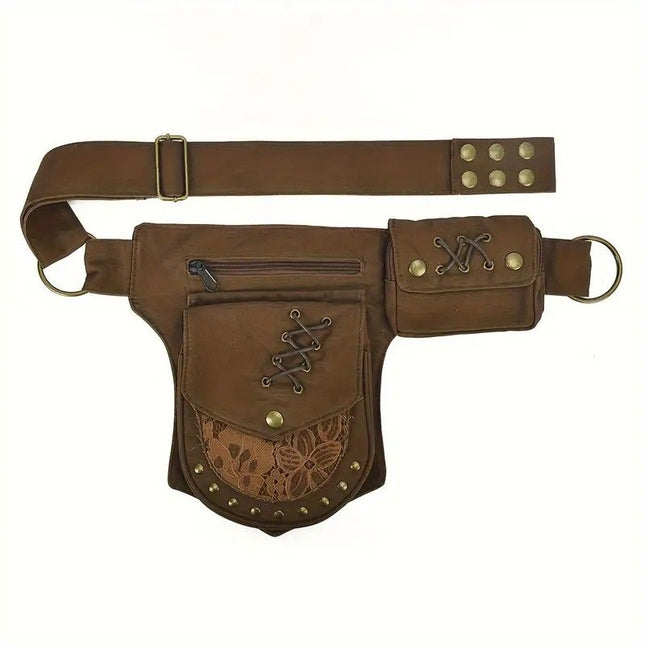 Retro Casual European and American Style Simple and Fashionable Multifunctional Waist Bag V1232-MDLSYB001