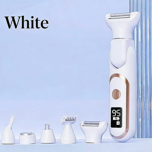 WHITE Women's Whole Body Electric Hair Removal Device, Painless Hair Removal, Type-C Fast Charging