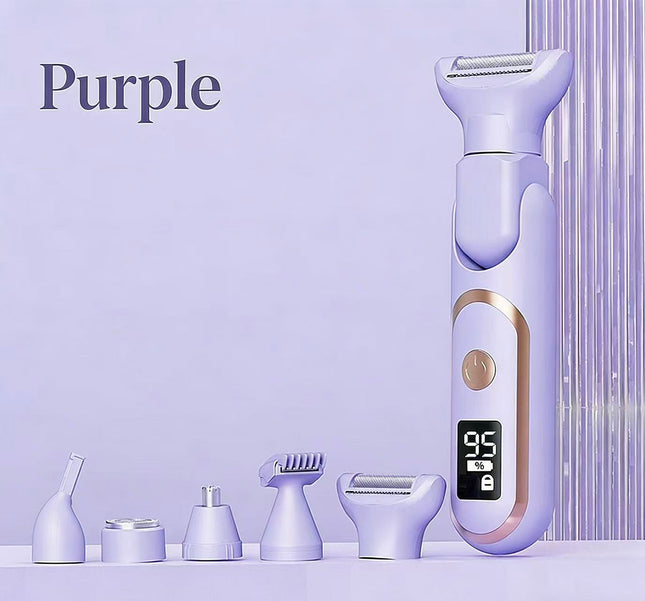 purple Women's Whole Body Electric Hair Removal Device Painless Hair Removal Type-C Fast Charging