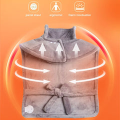 Neck Heating Cape Smart Temperature Control Warmth in an Instant.GREY V1232-PJDRT001