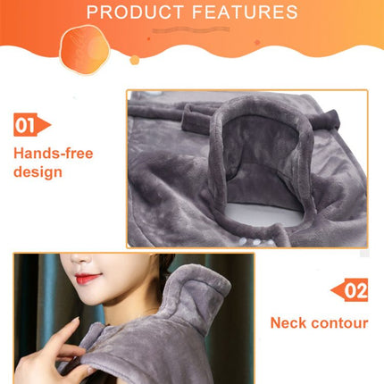 Neck Heating Cape: Smart Temperature Control, Warmth in an Instant.GREY