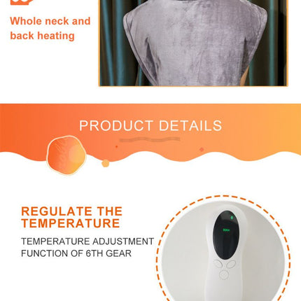 Neck Heating Cape: Smart Temperature Control, Warmth in an Instant.GREY