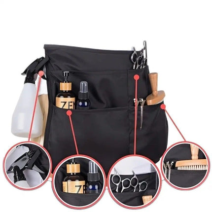 Multi-Pocket Breathable Half Apron | Efficient Tool Waist Pack for Makeup Artists, Gardeners, and Hairdressers