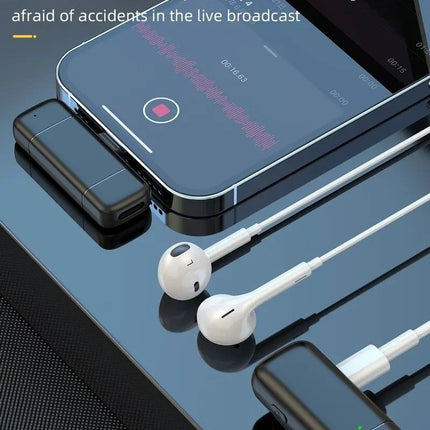 Wireless Lavalier Microphone Set: 2.4G Wireless Instant Connection, DSP Smart Noise Reduction, 84-Hour Long Battery Life, One-to-Many Full-Scenario Compatibility, Type-C Interface(BLACK)