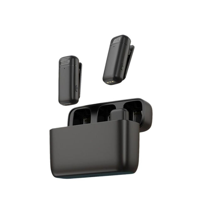 Wireless Lavalier Microphone Set 2.4G wireless instant connection DSP smart noise cancellation