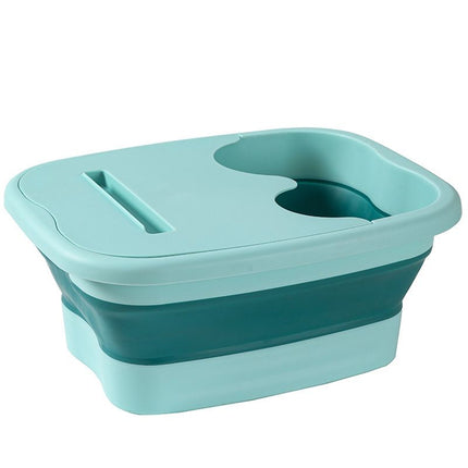 Foldable Foot Soak Tub: TPE Collapsible Deep Tub with Lid for Heat Retention, Foot Massage, Essential for Home Wellness and Relaxation.PINK