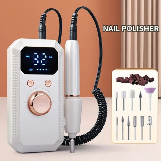 Professional Nail Drill Quiet and Efficient LED Digital Display 31 Accessories for All-in-One Use Easy for