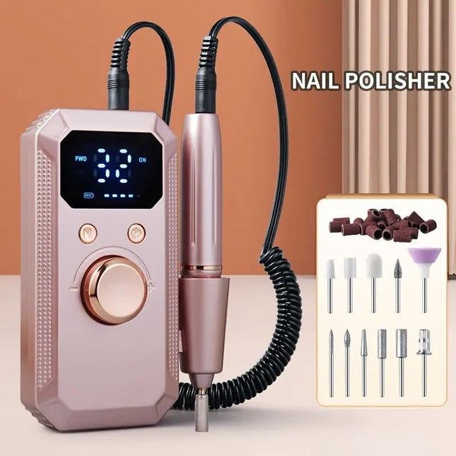 Professional Nail Drill Quiet and Efficient LED Digital Display 31 Accessories for All-in-One Use Easy for