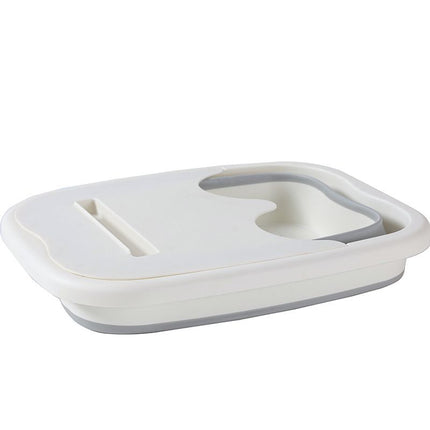 Foldable Foot Soak Tub: TPE Collapsible Deep Tub with Lid for Heat Retention, Foot Massage, Essential for Home Wellness and Relaxation.GREY