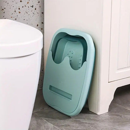 Foldable Foot Soak Tub: TPE Collapsible Deep Tub with Lid for Heat Retention, Foot Massage, Essential for Home Wellness and Relaxation.GREEN